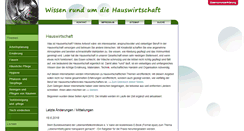 Desktop Screenshot of hauswirtschaft.info