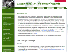 Tablet Screenshot of hauswirtschaft.info